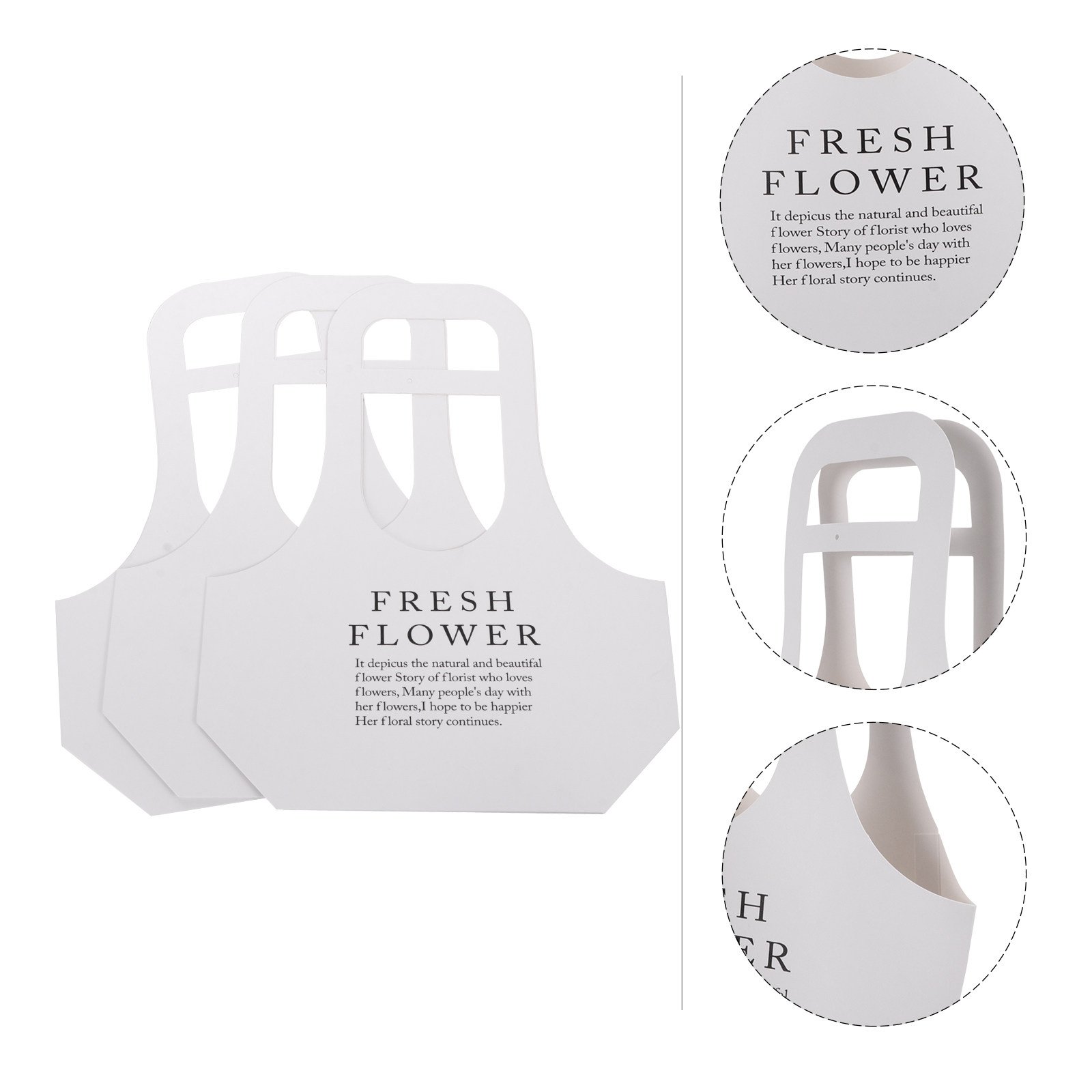 Flower Wrap Kraft - 3Pcs Premium Delicate Flower Packing Bags