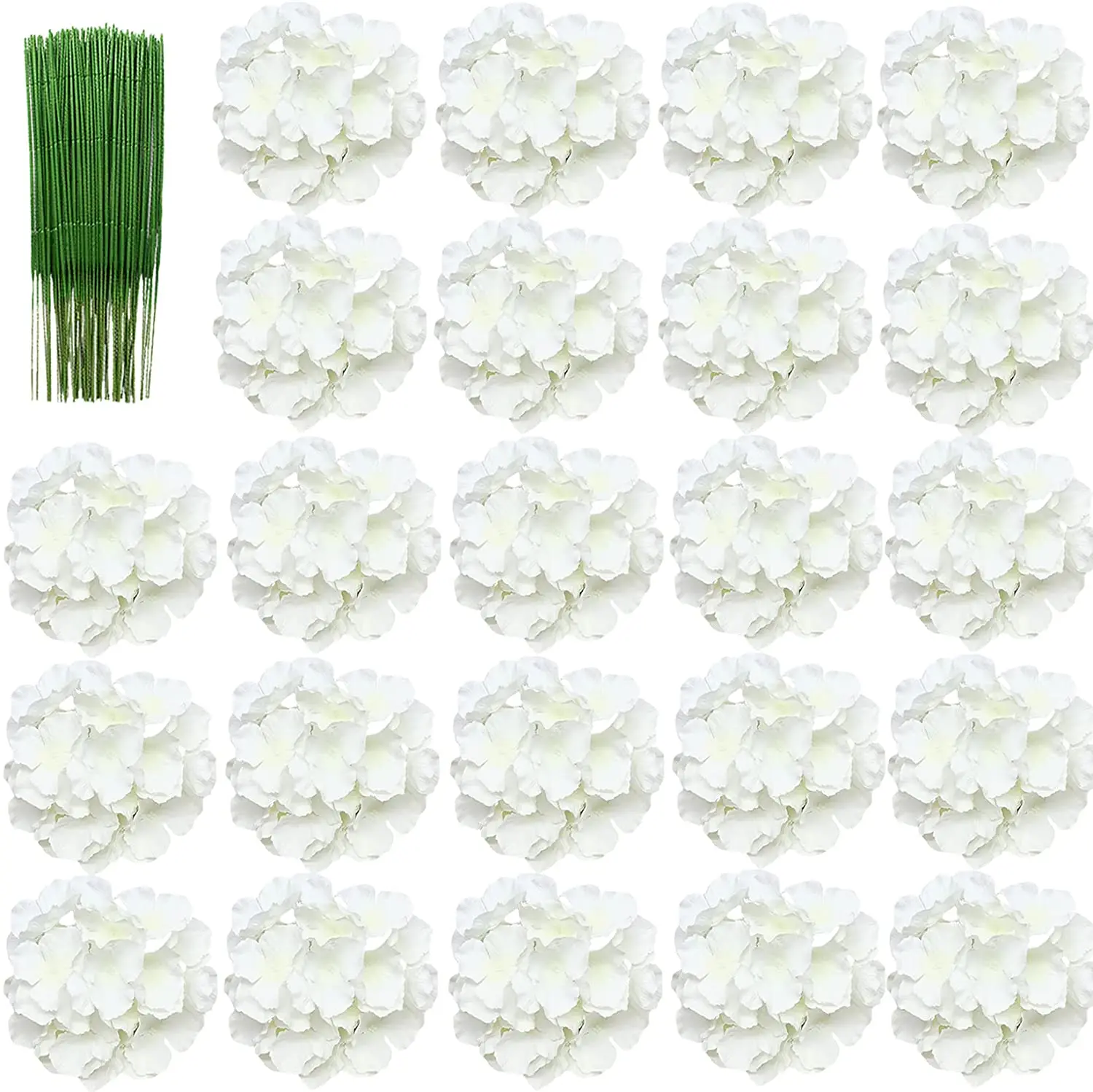 Florist Supply Bulk - 8 Inch Big Silk Hydrangea Heads