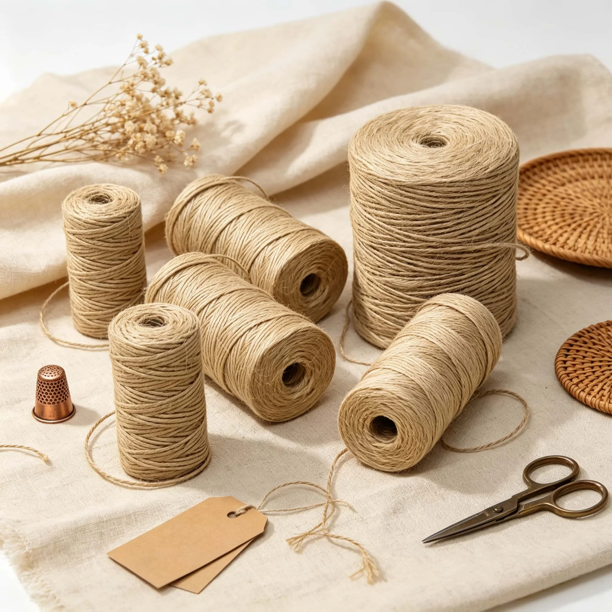Natural Jute Twine 1mm 2mm 10M - Natural Florist Supply 评论和价格