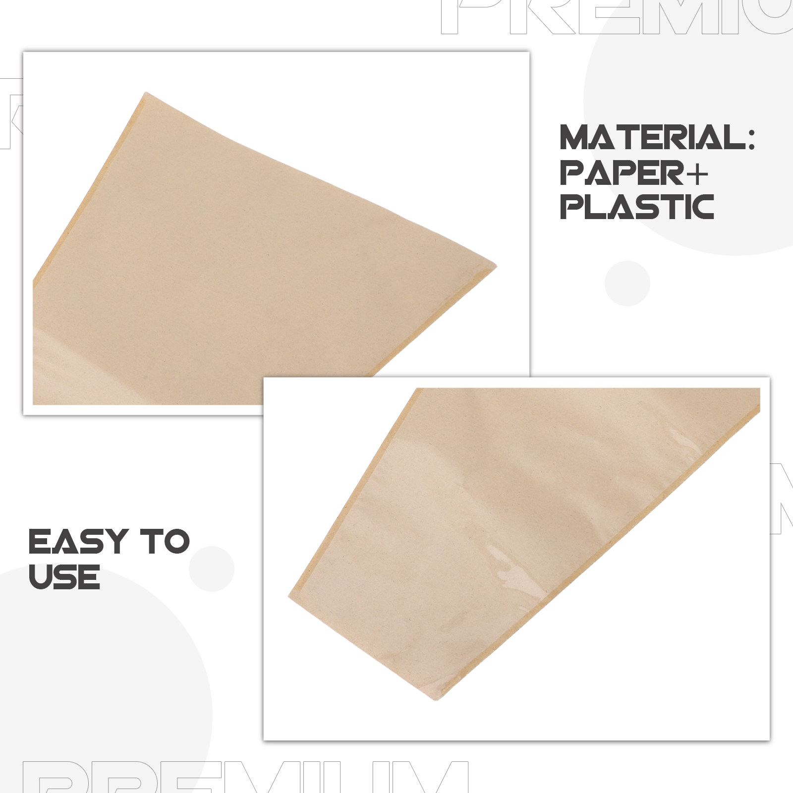 50Pcs Kraft Flower Bags Transp - Flower Wrap Kraft 评论和价格
