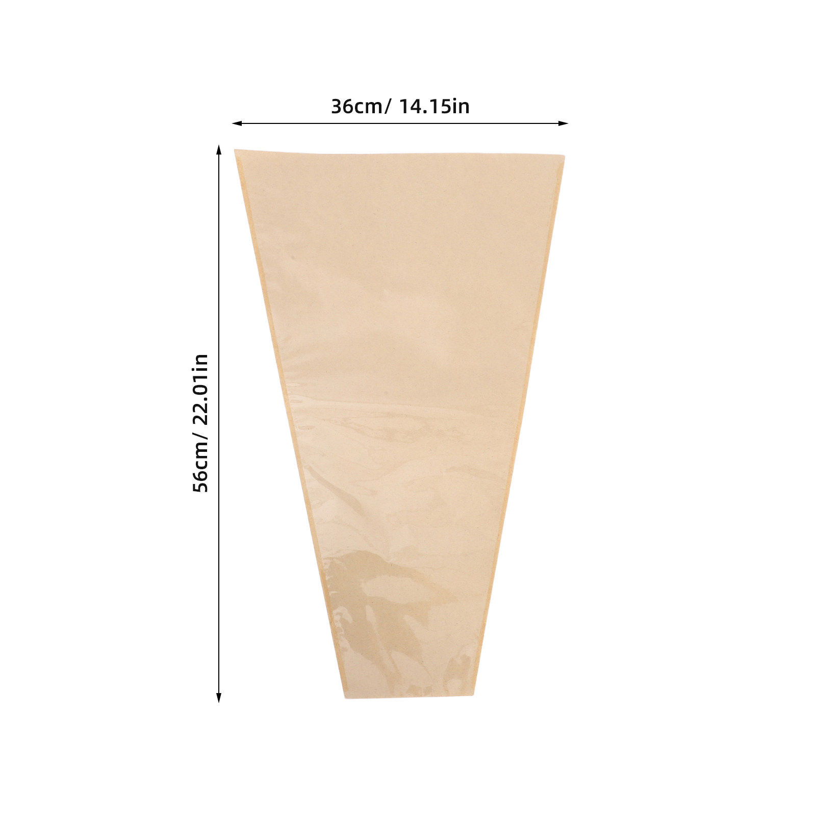 50Pcs Kraft Flower Bags Transp - Flower Wrap Kraft 评论和价格