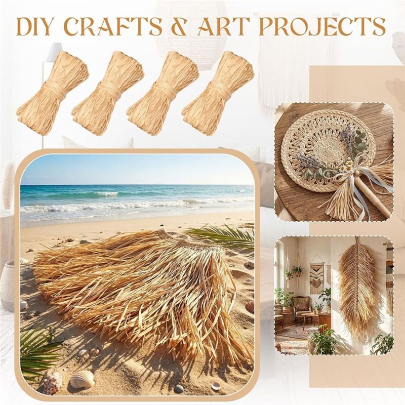 Natural Raffia Straw For Flori - Natural Florist Supply 评论和价格