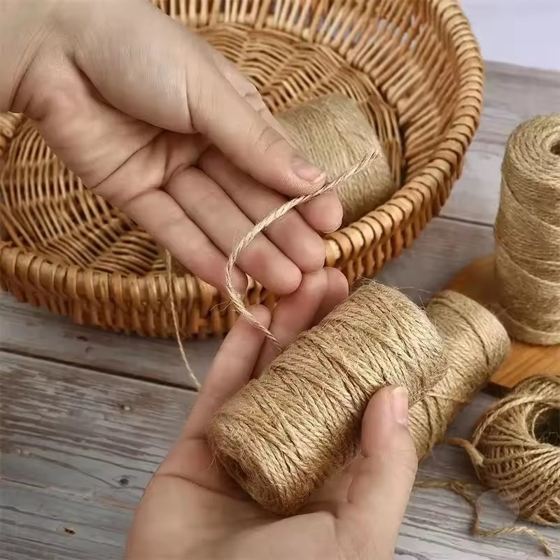 100M Natural Vintage Jute Rope - Twine Jute Natural 评论和价格