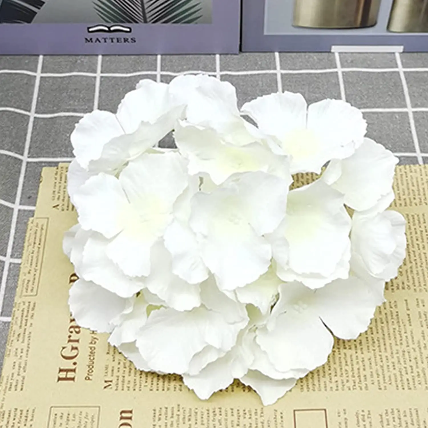8 Inch Big Silk Hydrangea Head - Florist Supply Bulk 评论和价格