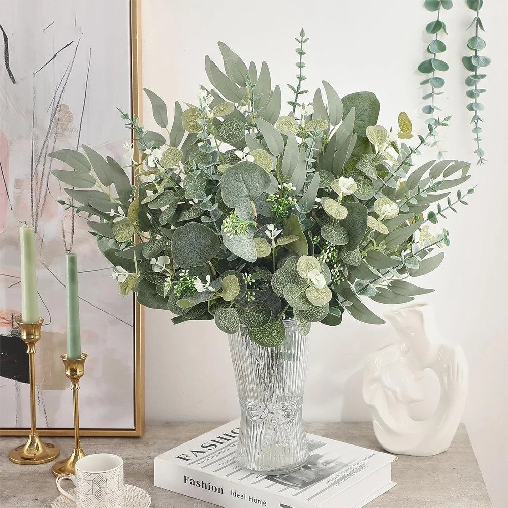 20pcs Eucalyptus Leaves Stems  - Florist Supply Bulk 评论和价格