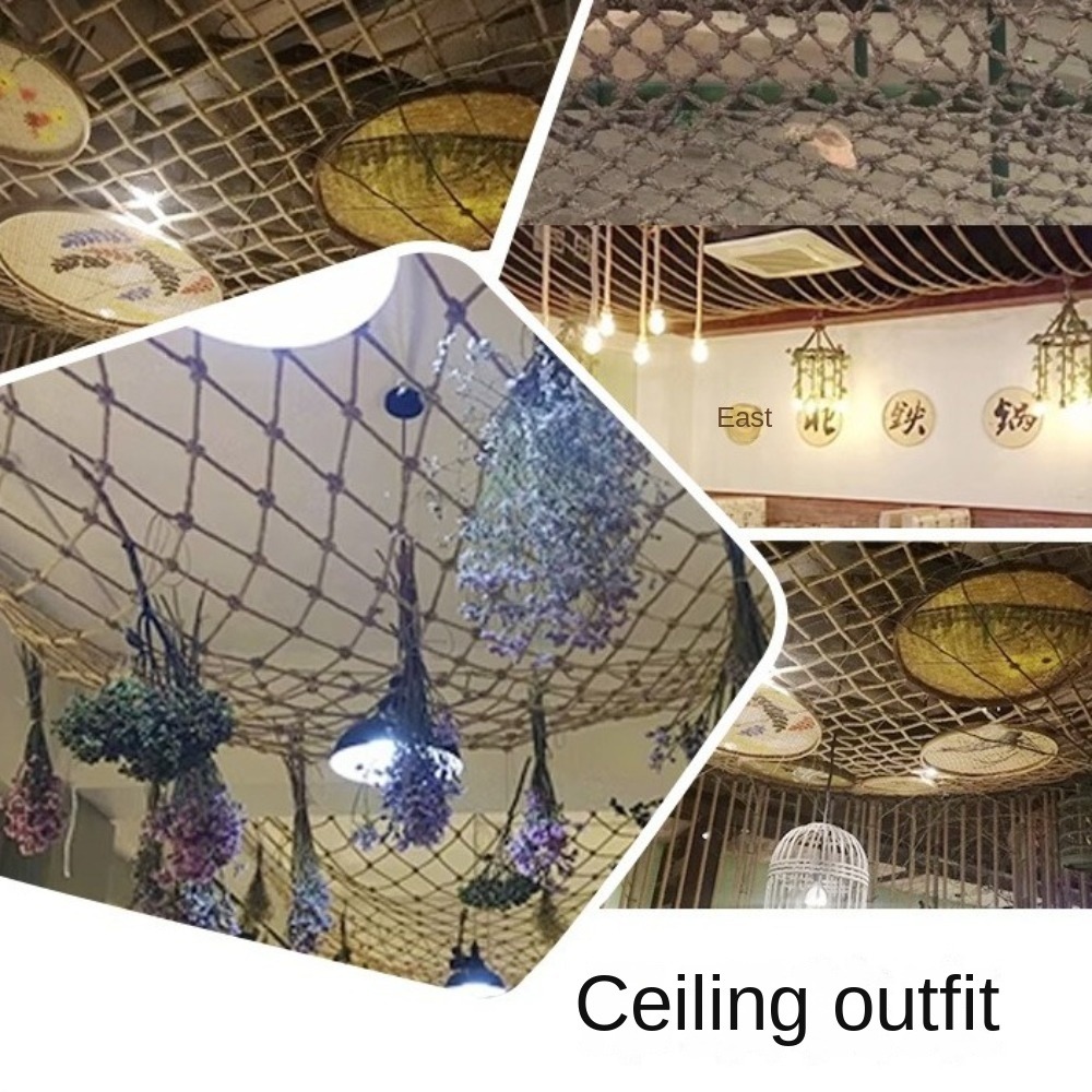 Hemp Rope Climbing Net Garden  - Twine Jute Natural 评论和价格
