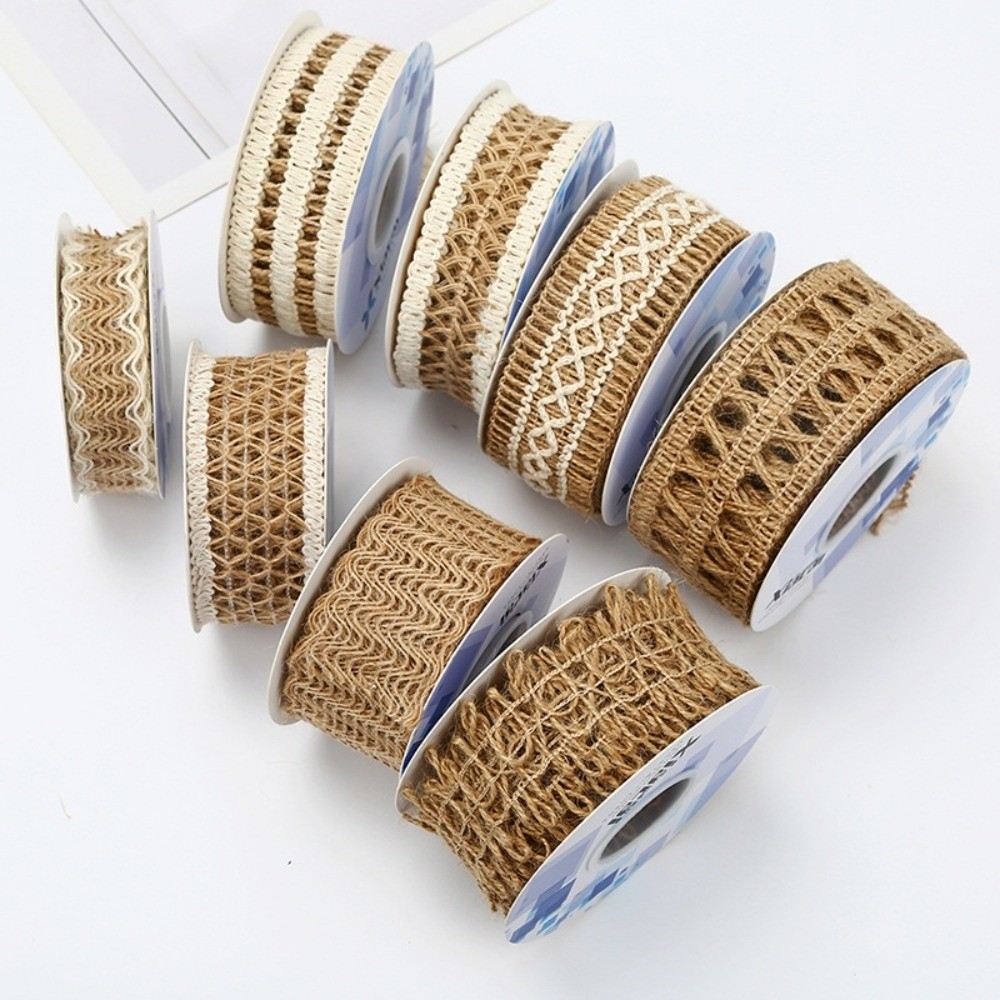 Boho Jute Burlap Ribbon Natura - Twine Jute Natural 评论和价格