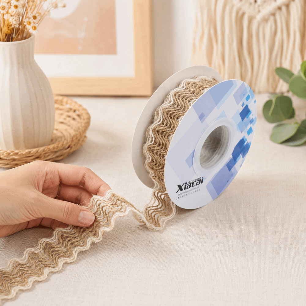 Boho Jute Burlap Ribbon Natura - Twine Jute Natural 评论和价格