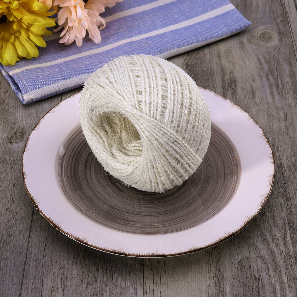 Creamy White Jute Rope Natural - Twine Jute Natural 评论和价格