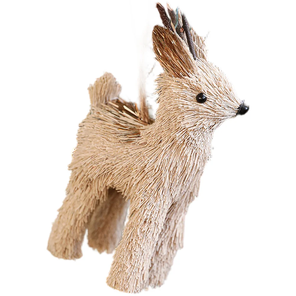 Natural Straw And Foam Elk Orn - Twine Jute Natural 评论和价格