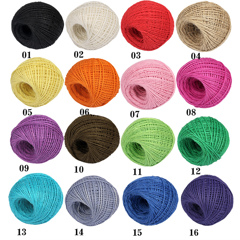 DIY Natural 2mm 50M/Roll Color - Twine Jute Natural 评论和价格