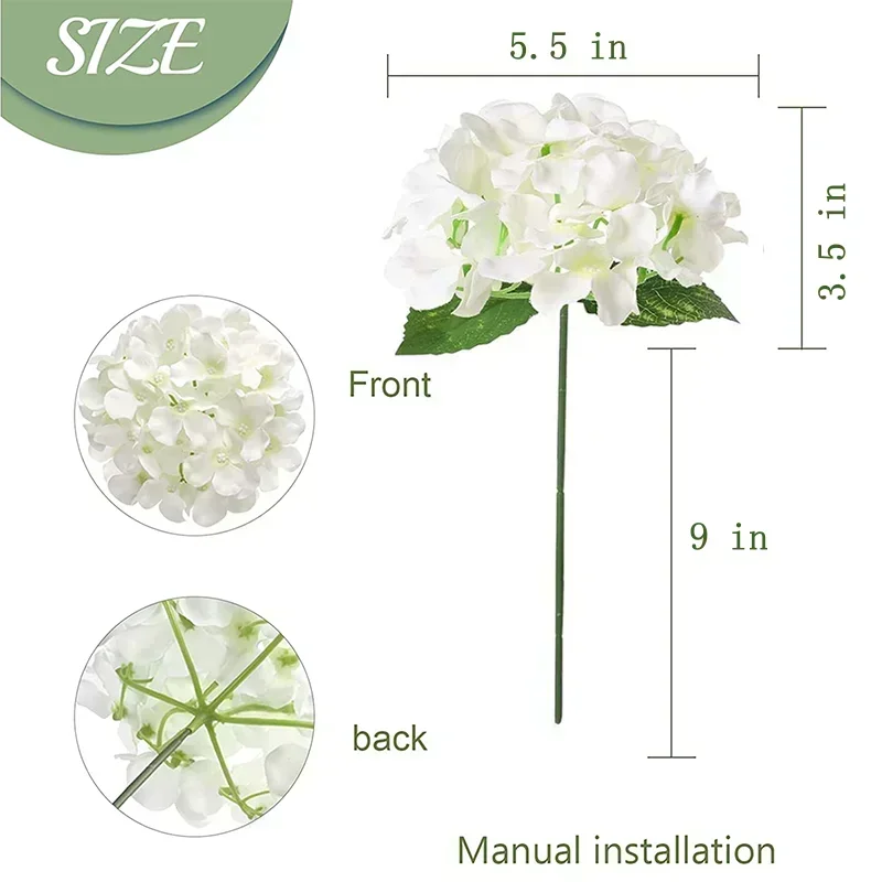 50 Pcs Hydrangea Artificial Fl - Florist Supply Bulk 评论和价格