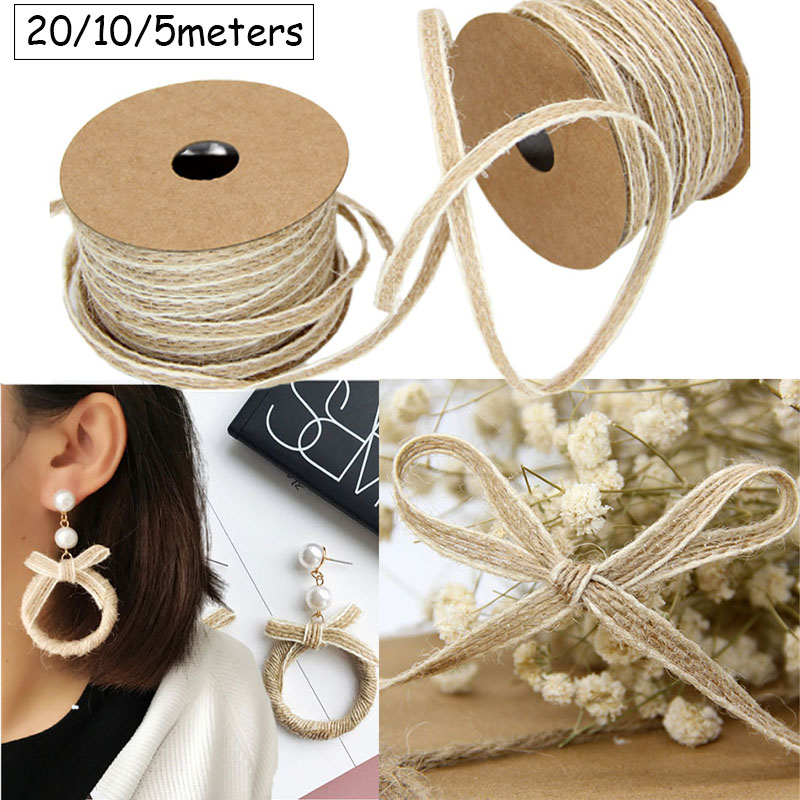 20/10/5M Natural Jute Rope Cor - Twine Jute Natural 评论和价格
