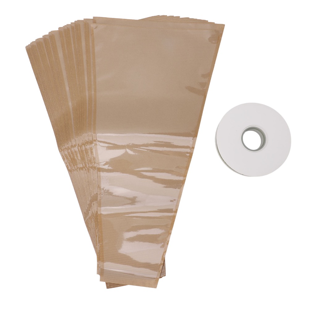 50Pcs DIY Craft Light coffee F - Flower Wrap Kraft 评论和价格